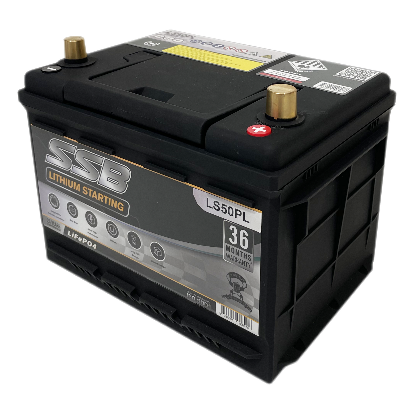 SSB LS50PL 12v 60Ah 1400CCA Lithium Starting Battery