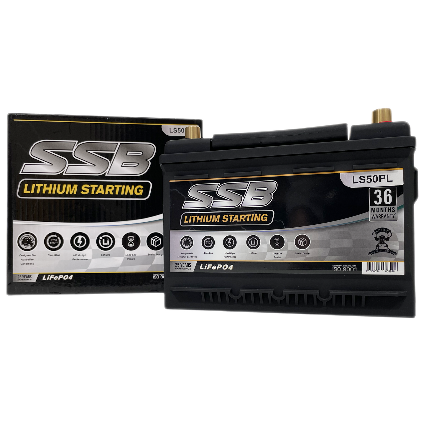 SSB LS50PL 12v 60Ah 1400CCA Lithium Starting Battery