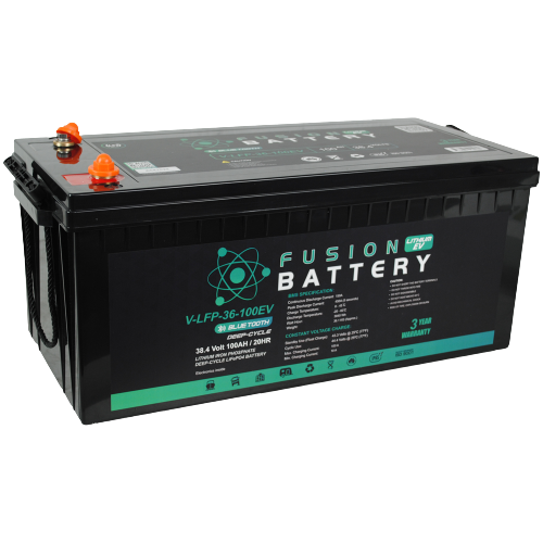 Fusion V-LFP-36-100EV 36V 100Ah Lithium Battery w/30A lithium charger