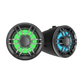Fusion® XS Series Marine Wake Tower Speakers, 6.5" 200-Watt Sports Black Marine Wake Tower Speaker with RGB LED Lighting