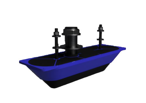 StructureScan® 3D Single Stainless Steel Thru-Hull Transducer