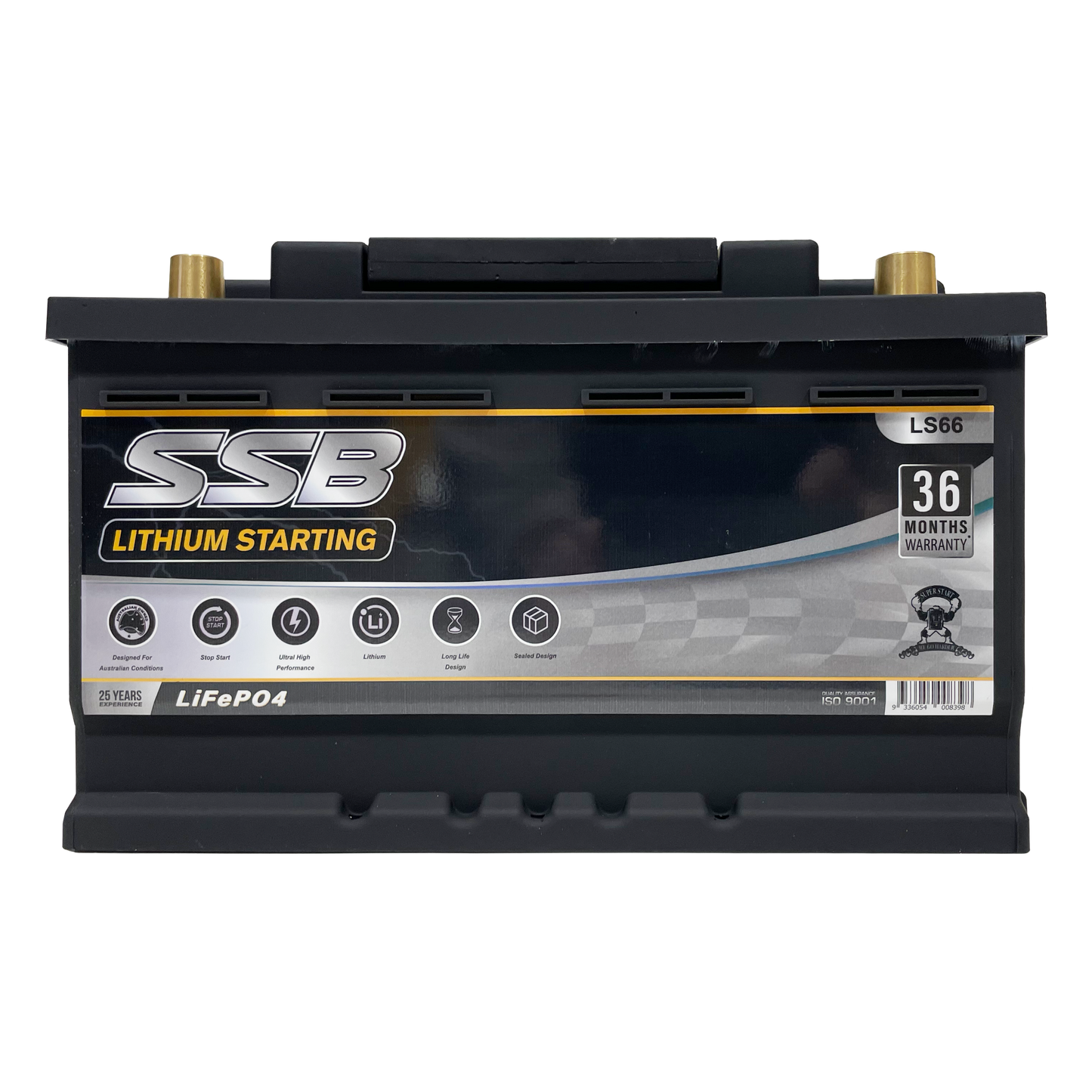 SSB LS66 12v 60Ah 1400CCA Lithium Starting Battery