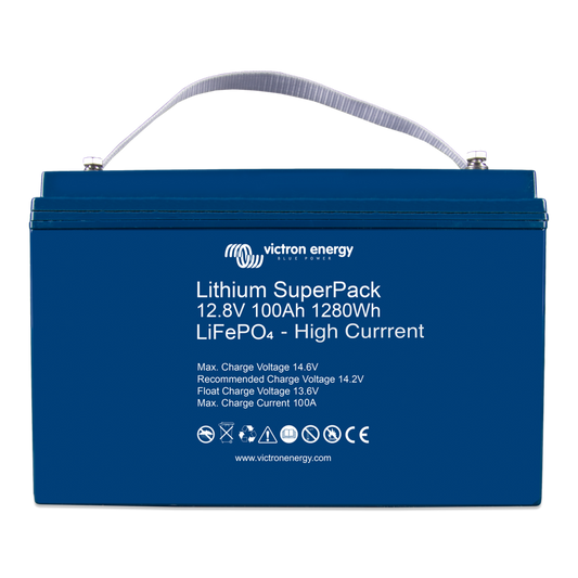 12V 100AH Victron High Current Lithium SuperPack Battery